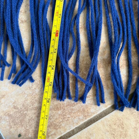 Boston Red Sox Blanket Scarf Wrap Blue With Tassels MLB Baseball Soft Warm - Picture 5 of 7